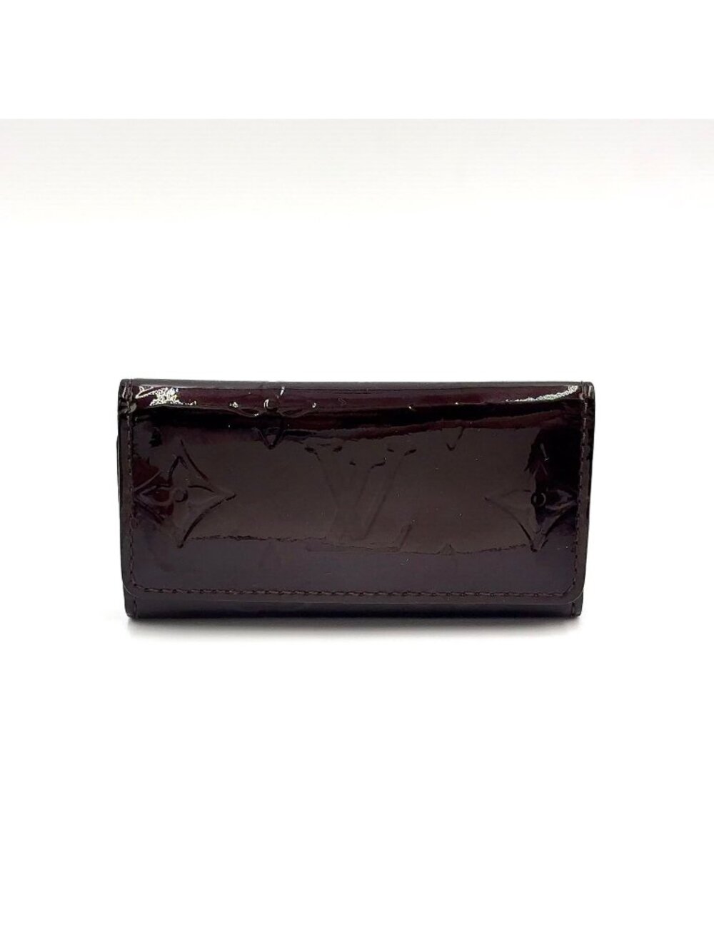 Louis Vuitton Multicles 4 Monogram Vernis Patent Leather Dark Purple Key Case